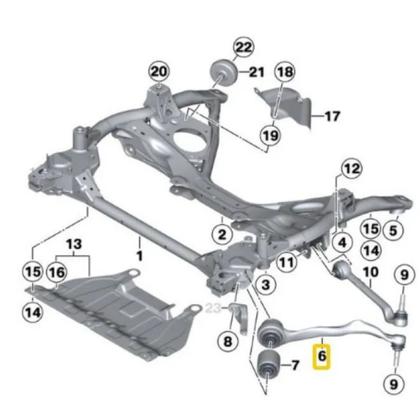Imagem de BRACO CURVO ESQUERD F32 F33 BMW420i 2013 2014 2015 2016 2017