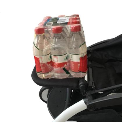 Imagem de Braço De Apoio Para Carrinho De Bebê Em Couro PU Com Barra De Proteção E Extensor De Apoio Para Os