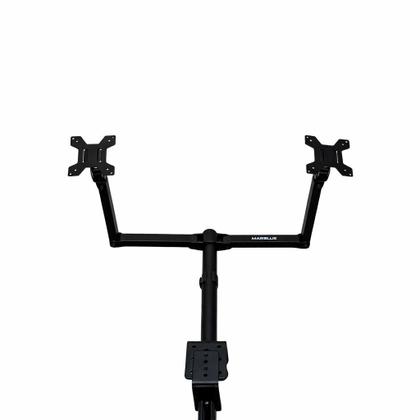 Imagem de Braço Duplo para 2 Monitores 13” a 27” Articulado VESA 75x75 100x100 Mesa Até 8kg por Tela