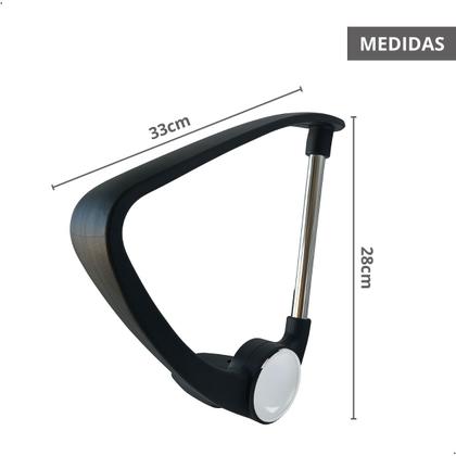 Imagem de Braço Esquerdo Bilbão Cadeira Diretor W58 Acabamento Cromado