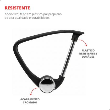 Imagem de Braço Esquerdo Bilbão Cadeira Diretor W58 Acabamento Cromado