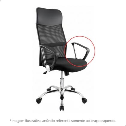 Imagem de Braço Esquerdo Bilbão Cadeira Diretor W58 Acabamento Cromado