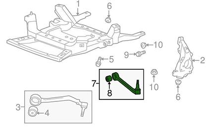 Imagem de Braço Inferior Reto Camaro 3.6 ou 6.2 de 2010 À 2015 - Esquerdo