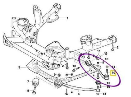 Imagem de Braço Inferior Reto Esquerdo Bmw X5 E53 3.0 4.4 2000 A 2006
