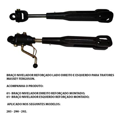 Imagem de Braço Nivelador Dir / Esq Trator Massey 283/290/292 -kit