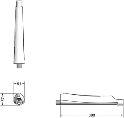 Imagem de  braco para chuveiro branco - lorenzetti