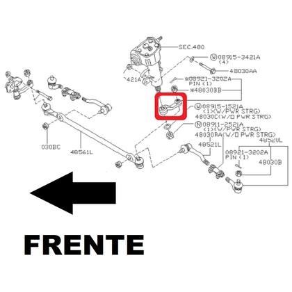 Imagem de Braço pitman da caixa setor direção nissan frontier xterra g1 g2 4x4 1998 a 2007