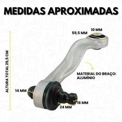 Imagem de Braço Superior Traseiro Esquerdo Curvo Audi A4 A6 Vw Passat