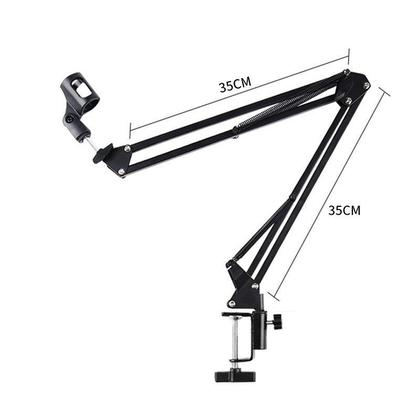 Imagem de Braço Suporte Pedestal De Mesa Articulado Para Microfones