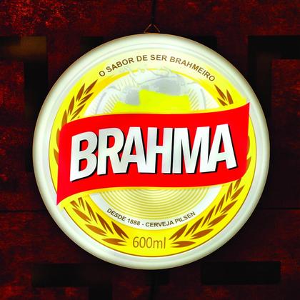 Imagem de Brahma luminoso led marcas cerveja bar boteco gourmet 30cm
