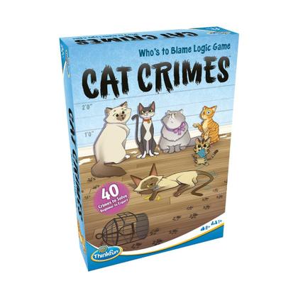 Imagem de Brain Game ThinkFun Cat Crimes para meninos e meninas com mais de 8 anos