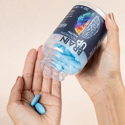 Imagem de Brain Up Nootropic AM PM Caffeine Free 60 Tabletes True Source