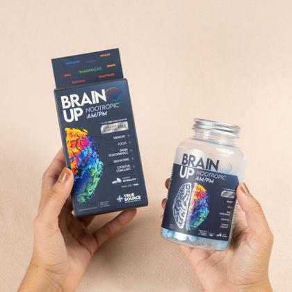 Imagem de Brain Up Nootropic AM PM Caffeine Free 60 Tabletes True Source