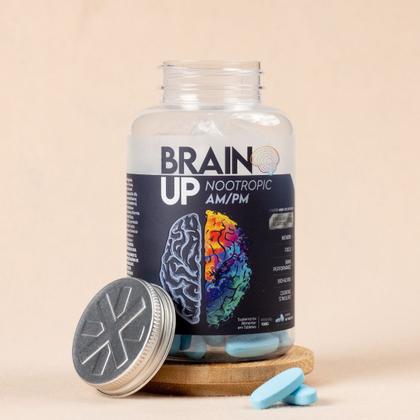 Imagem de Brain Up Nootropic AM PM Caffeine Free 60 Tabletes True Source