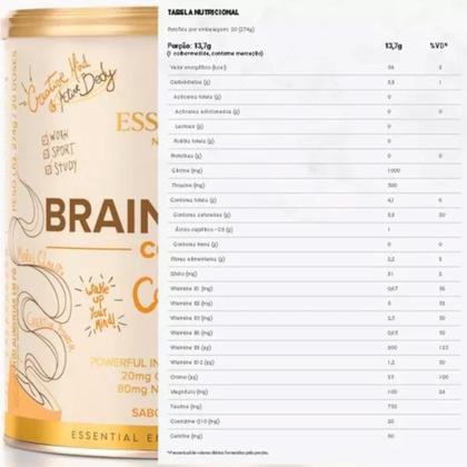 Imagem de Brainstorm Coffee Caramel Latte - 274g - Essential Nutrition Sabor Caramelo
