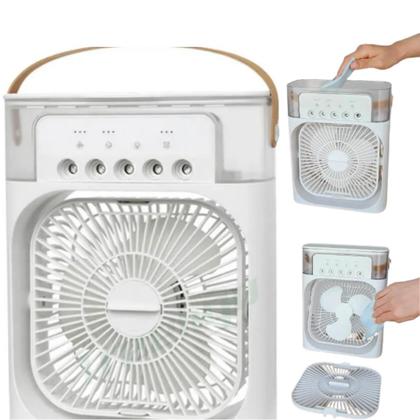 Imagem de Branco Mini Portátil Ventilador Para Mesa