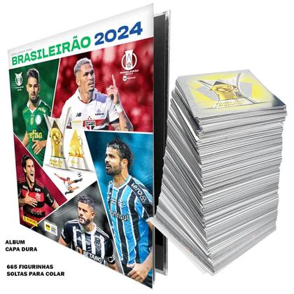 Imagem de Brasileião 2024 Album Capa Dura Completo Para Colar  665Fig Campeonato Brasileiro 2024