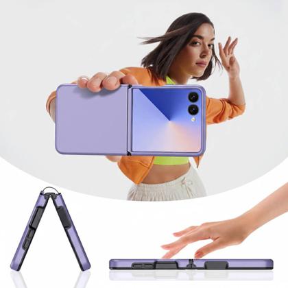 Imagem de Brcshop  Capa para o Samsung Galaxy Z Flip 7 com Proteção de Dobradiça e Toque Soft Touch, Case AntiImpacto, Design Fino e com Acabamento Premium