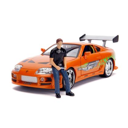 Imagem de Brian e Toyota Supra - Velozes e Furiosos - c/ Luzes - Hollywood Rides - 1/18 - Jada