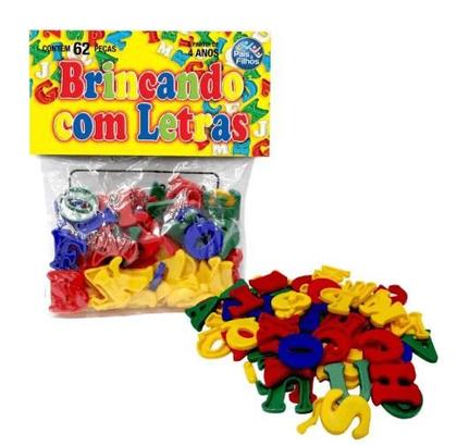 Imagem de Brincando com Letras pedagógico com 62 peças - Pais e Filhos -