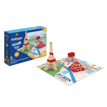 Imagem de Brincando De Engenheiro Blocos de Montar Paris 124 Pcs