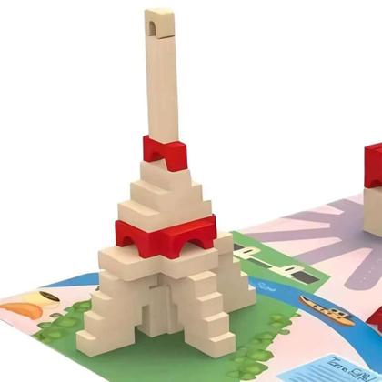 Imagem de Brincando De Engenheiro Blocos de Montar Paris 124 Pcs