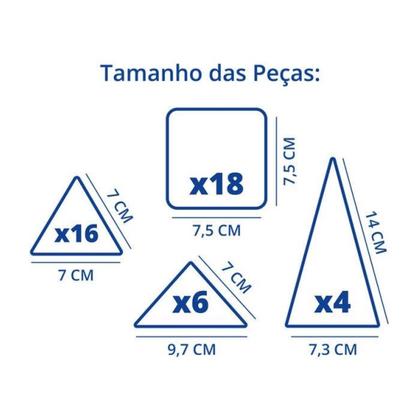 Imagem de Brincando de Engenheiro Magnético 44 peças Xalingo