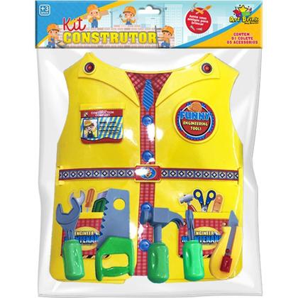 Imagem de Brincando de Profissoes Colete Construtor C/ACESSORIOS