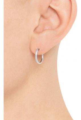 Imagem de Brinco Argola Fio Redondo Prata 925 1 Unidade Unissex