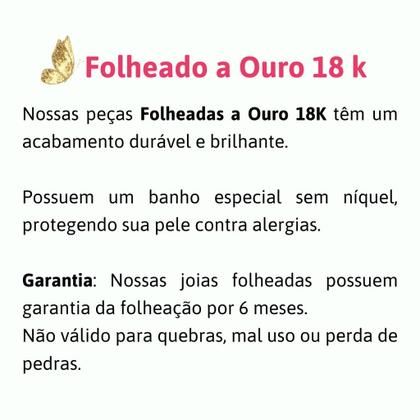 Imagem de Brinco Argola Geométrica Retangular Folheado a Ouro 18k