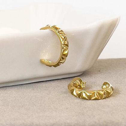 Imagem de Brinco Argola Juliette M Banhado em Ouro 18k