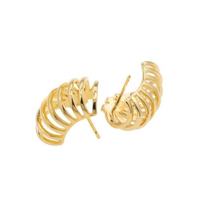 Imagem de Brinco Argola Pequeno Semi Joia Banhado Ouro 18k