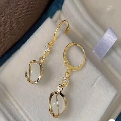 Imagem de Brinco Banhada a Ouro 18 K Ouro c/ Pedra de zircônia -Lindo!!!