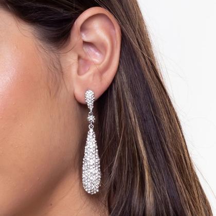 Imagem de Brinco de Zircônia Gota BC1245