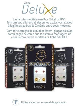 Imagem de Brinco deluxe - daisy roxo com cristal prateado ld6284w