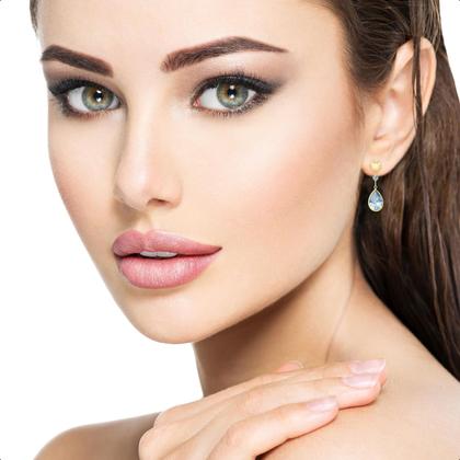 Imagem de Brinco E Pingente Em Ouro 18k Com Zircônia