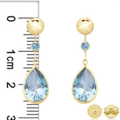 Imagem de Brinco E Pingente Em Ouro 18k Com Zircônia