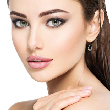 Imagem de Brinco E Pingente Em Ouro 18k Com Zircônia