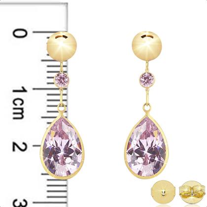 Imagem de Brinco E Pingente Em Ouro 18k Com Zircônia