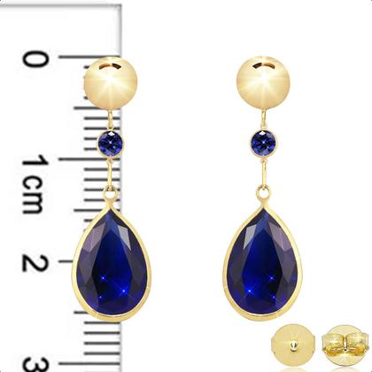 Imagem de Brinco E Pingente Em Ouro 18k Com Zircônia