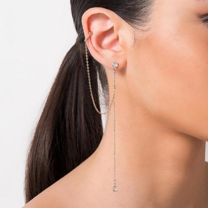 Imagem de Brinco Ear Cuff Com Piercing De Pressão For 527153