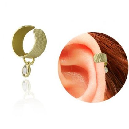 Imagem de Brinco Ear Cuff Com Zircônia Folheado A Ouro 18K Antialérgico - BSPRI5125