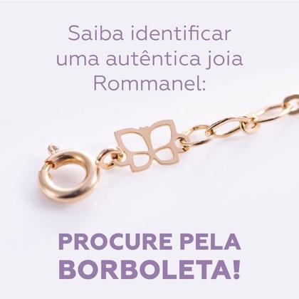 Imagem de Brinco Infantil Solitário Rommanel Folheado a Ouro Com Zircônia em Coração Branco 524225