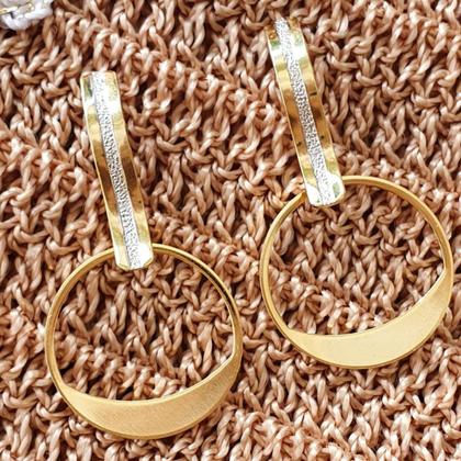 Imagem de Brinco Praia Do Futuro Semijíoa Banhado a Ouro Tendência