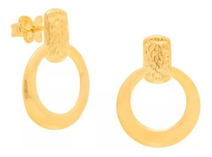 Imagem de Brinco Retângular E Círculo Vazado Rommanel 524677