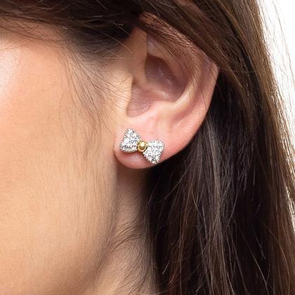Imagem de Brinco Strass Lacinho BC2540
