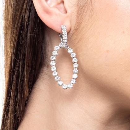 Imagem de Brinco Strass Oval BC0643