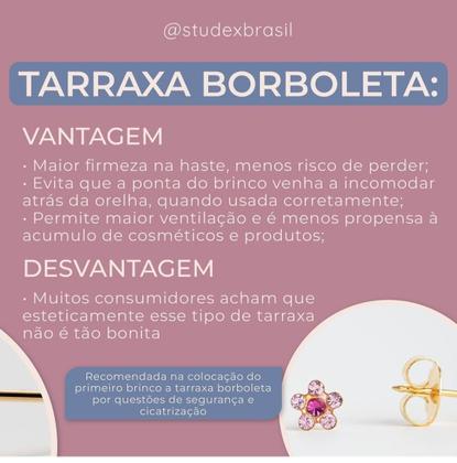 Imagem de Brinco Studex Sensitive Adulto e Criança Zodíaco 5mm Modelo De Peixes Rosa