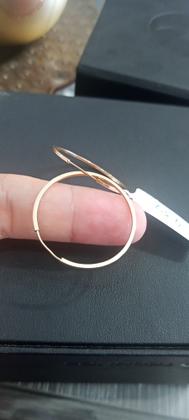 Imagem de Brincos Argola Redonda médio Ouro 18k- 750