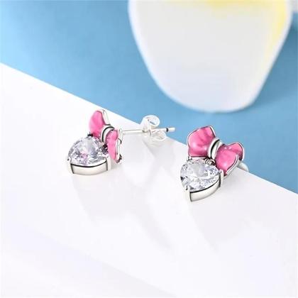 Imagem de Brincos Femininos de Prata 925 - Design Arco-Íris com Dopamina - Para Festa e Noivado